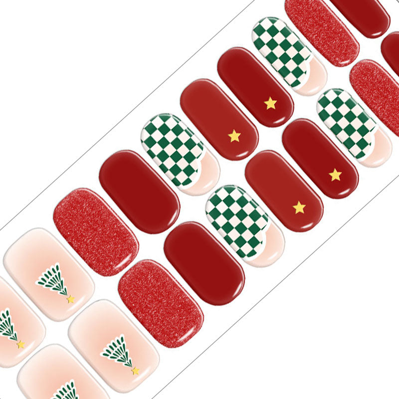 Red Checkerboard Nails