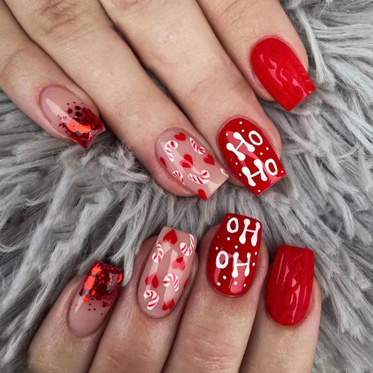 Red Christmas Nails