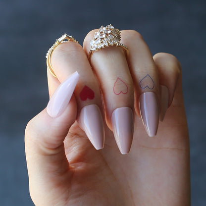 Shell Ballet Nails Medium Coffin Fake Nails